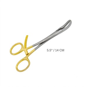 Pinces à os de haute qualité de 5,5 pouces, manche doré, acier inoxydable allemand, instruments chirurgicaux orthopédiques réutilisables et autoclavables - Product Image 4