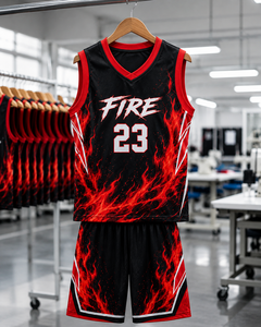 Fabricant d'uniformes de basketball OEM, ensemble de maillots et shorts personnalisés pour l'entraînement, les matchs, les équipes scolaires et les clubs - Product Image 5