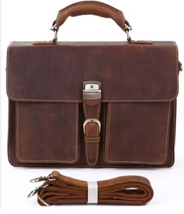 Sac à main pour ordinateur portable en cuir pleine fleur fait main, élégant, en cuir de première qualité, de bonne qualité - Product Image 4