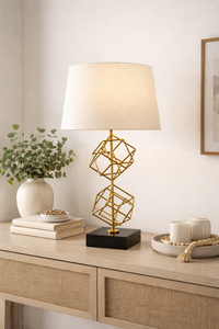 Fabric Net Metal Lamp Shade Decorative <b>Desk</b> Lamp Creative Weave Design Halogen Bulbs Warm White Light Eye Caring Minimalist - Product Image 3