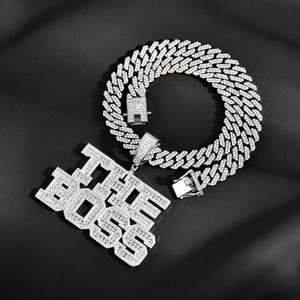 Pendentif Hip Hop Moissanite Diamant en Argent 925 Iced Out pour Homme, Bijou Streetwear Premium, Cadeau Disponible, Exportateur Indien - Product Image 3