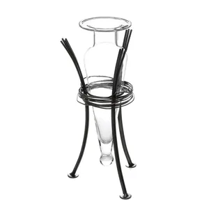 Florero de Metal Martillado Hecho a Mano de Lujo, Soporte Decorativo Premium para Flores Frescas, Flores Artificiales, Hierba de Pampas y Flores Secas - Product Image 2
