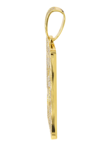 Rectangular Custom Moissanite Pendant Passes Diamond <b>Tester</b> Letter VVS Hip Hop Jewelry 925 Silver Iced Out Pendant For Men's - Product Image 2