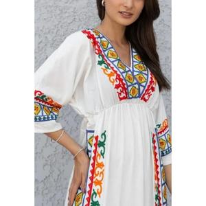 Vestido Maxi 100% Algodón Ecológico Natural que Irradia Elegancia y Gracia, Perfecto para Cualquier Ocasión Especial, Salida Informal, Sofisticación - Product Image 5