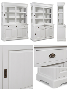 Vitrina Oxford de Madera Sólida Premium, Moderna y Ecológica, con Puertas Corredizas de Vidrio para Sala de Estar - Product Image 6