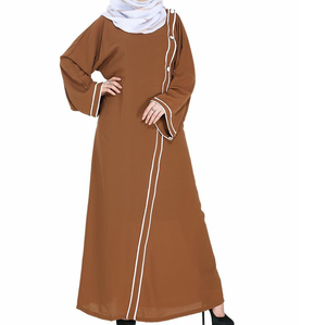 Abaya de mode pour femmes, style Dubaï, noire imprimée, coupe ample, style turc, taille unique, robe musulmane, vêtements, abayas - Product Image 6