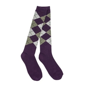 Chaussettes d'équitation pour femmes, hauteur genou, motif rayé, noir, rouge, blanc, bleu, chaussettes d'équitation, coupe classique - Product Image 4