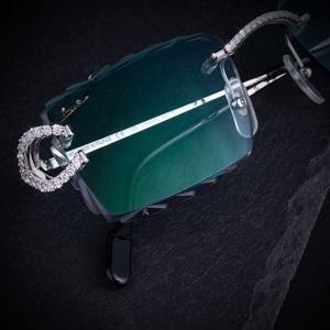 Gafas de Sol Cuadradas con Lentes de Diamante en Forma de Pétalo Sin Montura 2026, Gafas de Sol de Moda Punk para Hombre, Gafas de Sol Vintage de Tendencia con Protección UV400 - Product Image 5