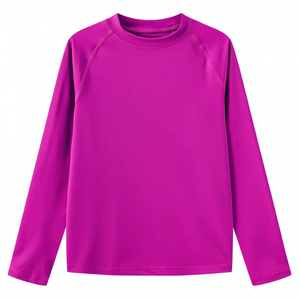 Rashguard extensible à manches longues pour enfants, haute performance, séchage rapide, pour entraînement de fitness et arts martiaux - Product Image 1