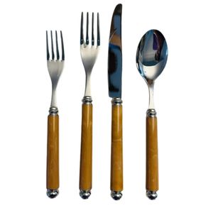Luxury Stainless Steel Cheese Knife Set with White Marble Handles and Rose <b>Gold</b> Finished Modern <b>Kitchen</b> Flatware <b>Accessories</b> - Product Image 4