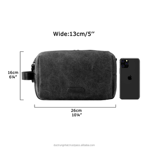 Vente en gros de sac cosmétique étanche en cuir avec poignée bonbons à motifs pour trousse de toilette trousses de maquillage avec compartiment Vietnam - Product Image 6