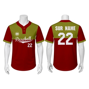ชุดทีมเบสบอล เสื้อเจอร์ซีย์แบบซับลิเมชั่นสั่งทำพิเศษ แห้งเร็ว ระบายอากาศได้ดี ผู้ผลิตโดยตรงจากโรงงาน - Product Image 1