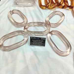 Cadenas de Resina Multicolor Mate y Transparente, Eslabones Acrílicos Tipo Cubano para Decoración de Paredes, Todos los Colores Disponibles - Product Image 3