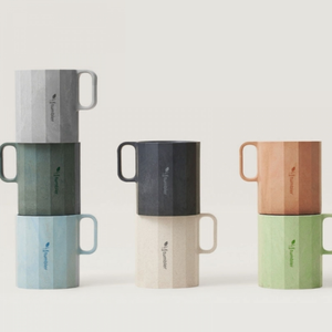 Mug écologique en biomasse et poudre de bois 400 ml, compatible micro-ondes et lave-vaisselle, léger, avec logo personnalisé, tasse en plastique 13 oz, Corée - Product Image 1