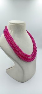 Wholesale Natural Agate Gemstone Beaded Multi Strand <b>Statement</b> <b>Necklace</b> Solid Pattern Party Women's Jewelry Making Supply - Product Image 3