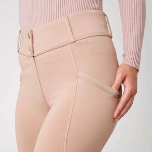 Leggings pour femmes à taille haute, longueur intégrale, imprimé géométrique, poches, extensibles dans quatre directions, tricotés en spandex et nylon - Product Image 5