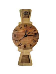 MyPartner Wooden Mechanical Wall <b>Clock</b> Analog Silent Sweep Needle Single Face Minimalist Design Handmade Back School Hanging - Product Image 4