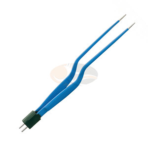Pinces à baïonnette réutilisables en plastique et reconstructives Gerald, pointe de 1,0 mm / 1,5 mm, 18,4 cm, instrument chirurgical électrique entièrement antiadhésif - Product Image 1
