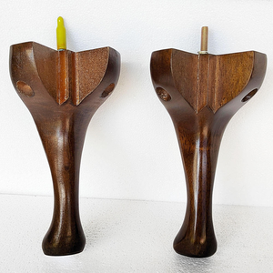 Pieds de canapé en bois massif de caoutchouc écologique, robustes, de remplacement, pour meubles d'extérieur, lits d'hôpital, armoires, ateliers, faciles à installer - Product Image 3