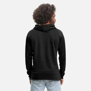 Sudadera con Capucha Blanca para Hombre con Estampado Rojo de 'Ha Ha' y Diseño de Sonrisa Amplia, Corte Regular, Estilo Casual para Otoño - Product Image 2