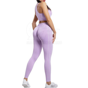 Activewear 2 Piece Women Gym Yoga Set High Stretch Women Workout Yoga Set Sports Bra and Leggings - Product Image 4