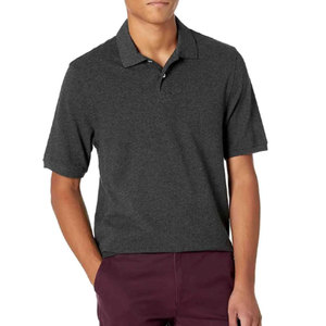 Chemises polo rouges bordeaux en gros, personnalisées, imprimées, respirantes, à manches courtes, en coton, pour hommes. - Product Image 1