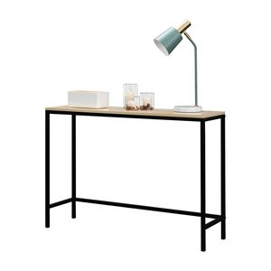 Tavolo da Veranda Stile Industriale a Strato Singolo in Colore Noce Chiaro, Tavolo Console in Triamina - Product Image 4