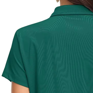Polo moderne uni pour femme avec logo personnalisé, respirant, décontracté, pour l'été, fabrication OEM - Product Image 3