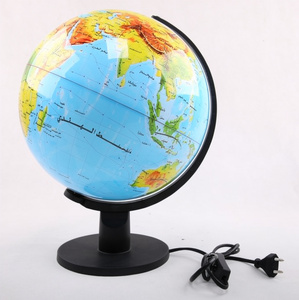Globe terrestre éducatif premium en plastique avec lampe éclairante rotative, modèle HM-G005A - Product Image 1