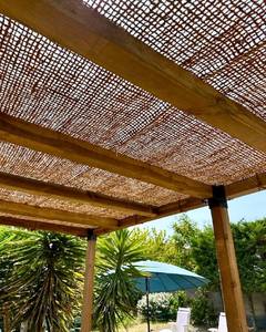 Voile d'ombrage et filet rectangulaire en fibre de coco tissée, robuste, écologique, en tissu de protection solaire pour terrasses extérieures, jardins et plages - Product Image 5