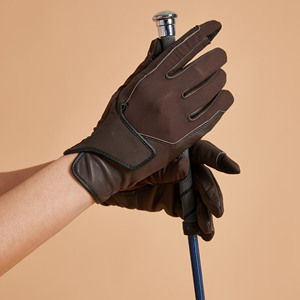 ถุงมือขี่ม้าหนังพร้อมที่จับมือ - Product Image 3
