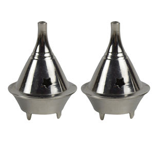 Quemador de Incienso Cónico Plateado de Lujo, Decoración para el Hogar con Acabado Plateado, Soporte para Incienso con Diseño para Fragancias - Product Image 4