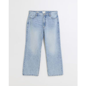 Pantalones Vaqueros Transpirables para Mujer Talla Grande, Estilo Cargo Cómodo con Múltiples Bolsillos, Pantalones Largos de Mezclilla de Algodón para Damas OEM - Product Image 5