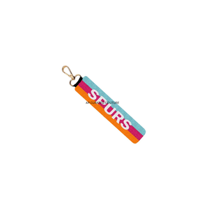 Handmade <b>Customized</b> Beaded <b>Keychains</b> Portable Design Game Day Sports Theme <b>Keychains</b> Artisan Made Beaded <b>Keychains</b> - Product Image 2