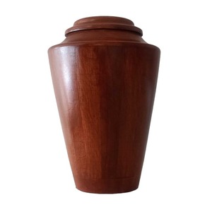แจกันไม้ตกแต่งแบบมีฝาปิดสำหรับตั้งโชว์บนโต๊ะ - Product Image 1