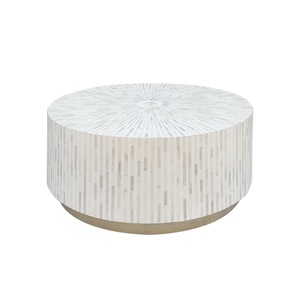 ILAHI's Bone Inlay <b>Table</b> Modern Design Agate Detailing <b>Storage</b> Portable Home Furniture - Product Image 4
