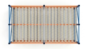 Heavy Duty Flow rack Gravity Flow Q235 <b>Steel</b> Assembled Blue/Orange OEM Main Rack 1000-2000kg/pallet - Product Image 6