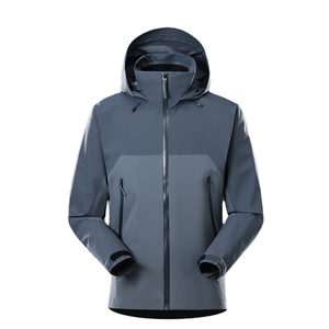 Custom Logo Men's Plus-Size Summer Casual Windbreaker Jackets Lightweight Breathable Waterproof Zipper <b>Hoodies</b> <b>Thin</b> Style - Product Image 4