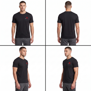 Custom Men's <b>T</b>-<b>Shirt</b> Regular Fit XS-<b>6XL</b> Lightweight Jersey Solid Polyester/Cotton Breathable Logo Space Design - Product Image 1