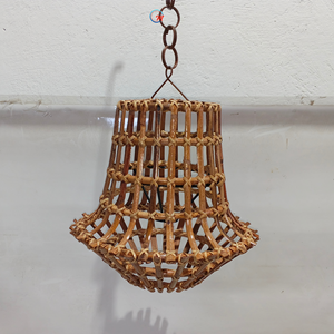 Abat-jour suspendu en rotin naturel artisanal écologique, style européen et asiatique, pour intérieur tropical, maison, restaurant - Product Image 5