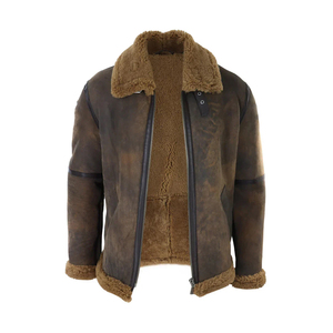 Premium Quality Men Leather Fur Jacket <b>Thick</b> <b>Winter</b> <b>Coat</b> Luxury Design OEM ODM Manufacturing Wholesale Export Apparel - Product Image 2