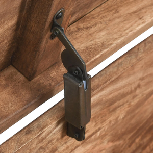 Boîte de rangement en bois de manguier massif, finition naturelle brute, surface lisse, forme carrée, multi-usages, table basse pour salon - Product Image 5