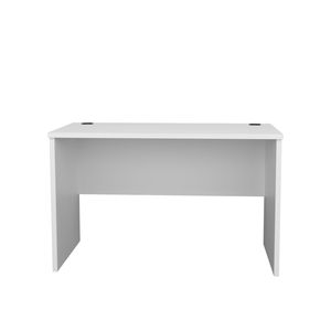 Malibu 47\" Wide Modern Simple White Computer <b>Desk</b> for Home Office <b>Bedroom</b> Living Room or Dining Table Use - Product Image 5