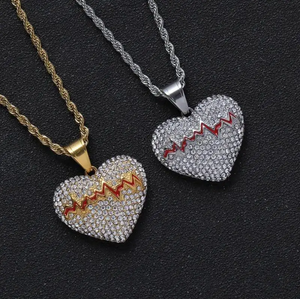 Cat and Mouse Pendant Necklace Men Hip Hop Jewelry <b>Iced</b> <b>Out</b> Cartoon Animal Charm Gold Silver Bling Cuban Link <b>Chain</b> Mens Choker - Product Image 4