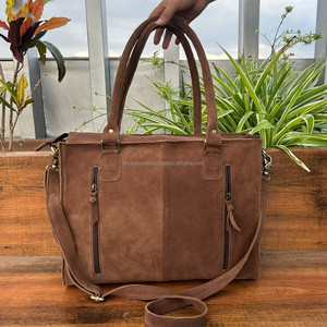 Gran oferta, bolso de mano de lujo oculto de cuero de gamuza marrón occidental, bolso cruzado de punto para botas, bolso de mano Buck Stitch para mujer - Product Image 5