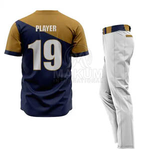 Uniforme de Béisbol Atlético Moderno, Tela Flexible con Ajuste Perfecto para Juego, Material que Absorbe la Humedad - Product Image 3