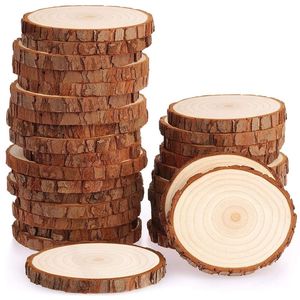 Wholesale Round Tree Branch Bark Wood <b>Coasters</b> Decorative Engraved Coffee Cup Mats Custom Logo Natural Wood Slice <b>Drink</b> <b>Coaster</b> - Product Image 4