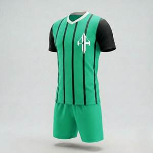 Uniforme de Fútbol Personalizado de Primera Calidad, Transpirable, 100% Poliéster, Cuello en V, Manga Corta, con Logotipo Personalizado para Hombre, por RIVIAN ATLANTIC - Product Image 4