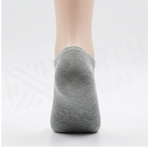 Ankle <b>Socks</b> Solid Gray Breathable Knitted for Adults Daily Casual Wear - Product Image 2