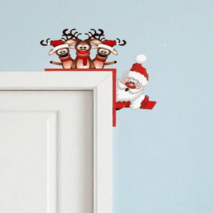 CIFbuy Decorazione Natalizia Impermeabile a Forma di Renna per Porta, Interni/Esterni, Decorazione Festiva per la Casa, TikTok per Servizio di Ritiro Temu - Product Image 2